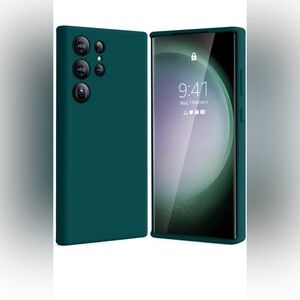 Compatible with Galaxy S23 Ultra Case 6.8inch- Silicone Full Cover Protective